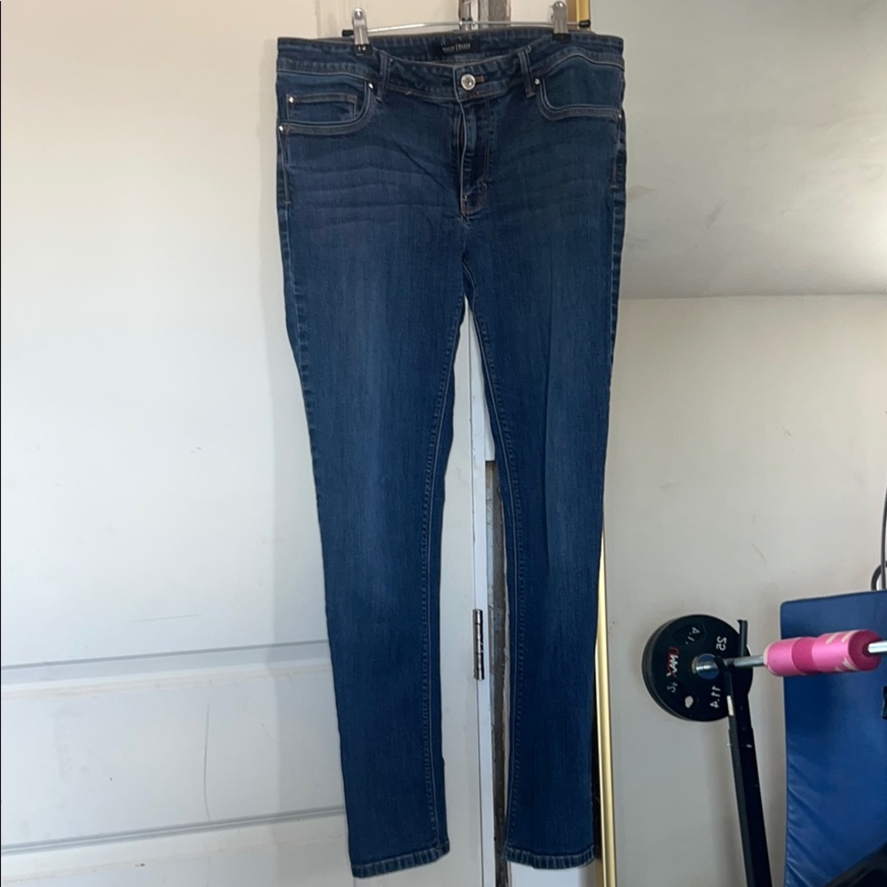 White House Black Market Blue Skinny Jeans